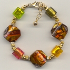 Valentina Moretti_Tapestry Octagon Shaped Venetian Bead Bracelet